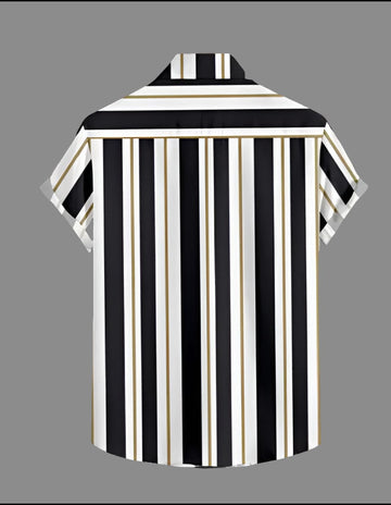 Men Regular, Super Slim Fit Striped Cut Away Collar Casual Shirt