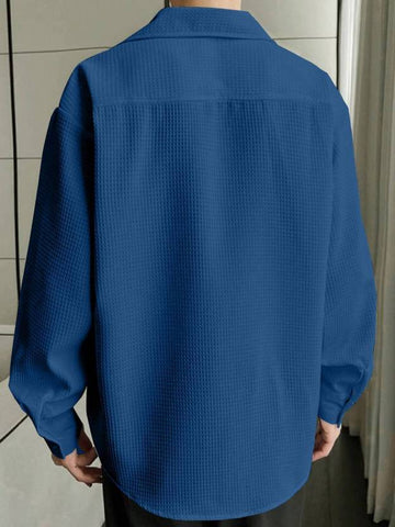 Men Regular Fit Checkered Spread Collar Casual Shirt
