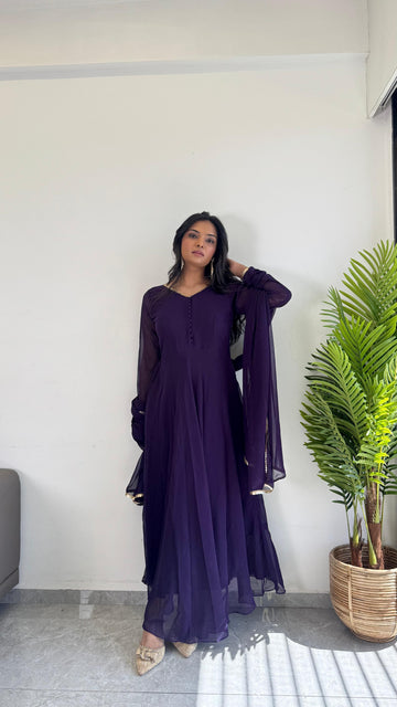 Organza Kurti With Dupatta