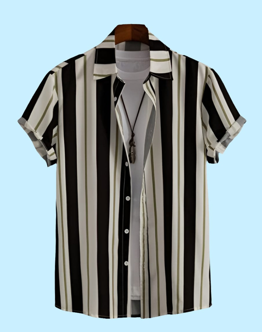 Men Regular, Super Slim Fit Striped Cut Away Collar Casual Shirt